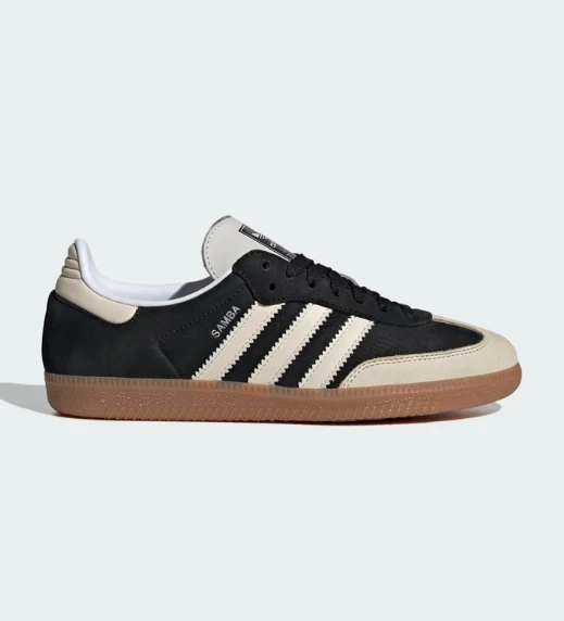 Adidas Originals Samba OG Trainers in Navy and Beige